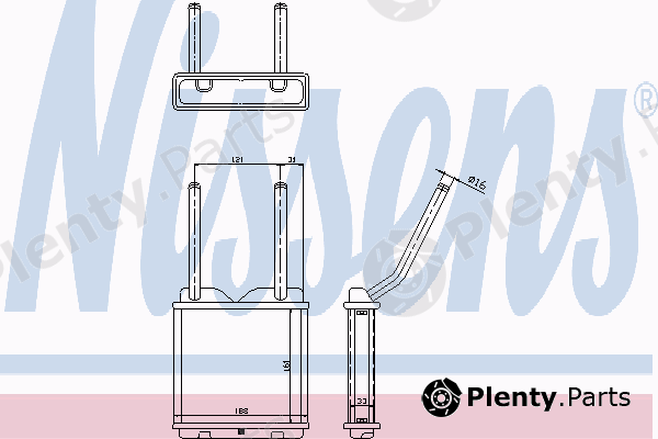  NISSENS part 726531 Heat Exchanger, interior heating