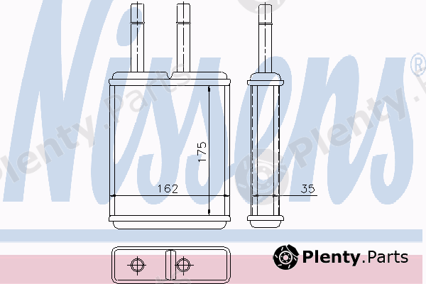  NISSENS part 71957 Heat Exchanger, interior heating
