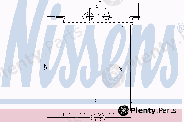 NISSENS part 72007 Heat Exchanger, interior heating