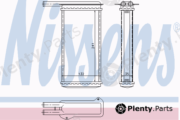  NISSENS part 71756 Heat Exchanger, interior heating