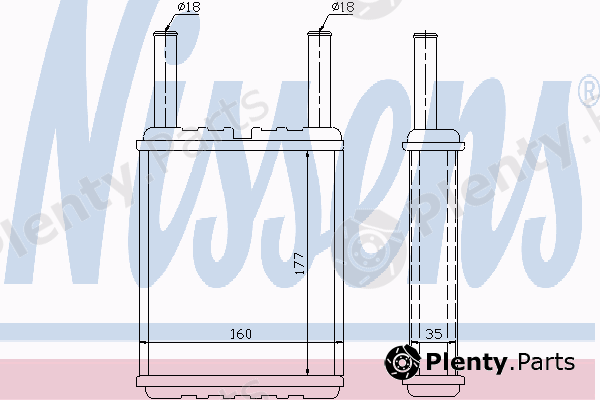  NISSENS part 71958 Heat Exchanger, interior heating