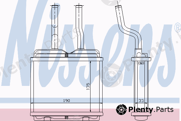  NISSENS part 72634 Heat Exchanger, interior heating