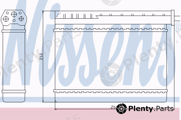  NISSENS part 70512 Heat Exchanger, interior heating