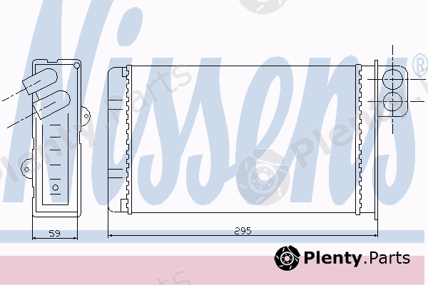  NISSENS part 72936 Heat Exchanger, interior heating
