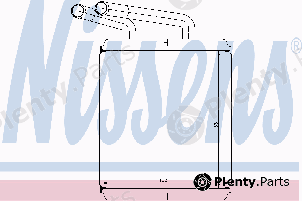  NISSENS part 77617 Heat Exchanger, interior heating