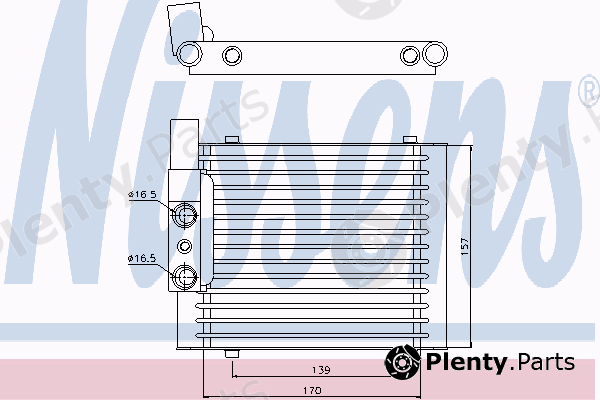  NISSENS part 90638 Oil Cooler, engine oil
