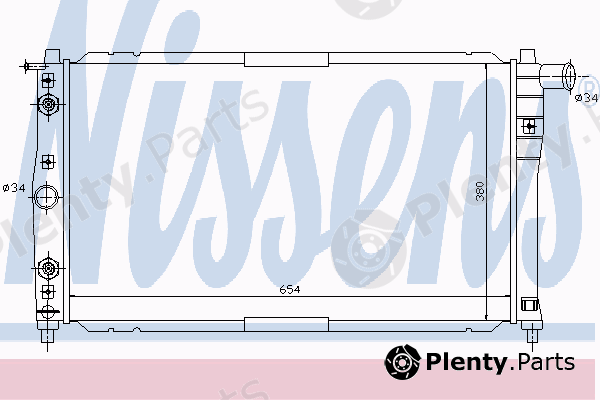  NISSENS part 616591 Radiator, engine cooling