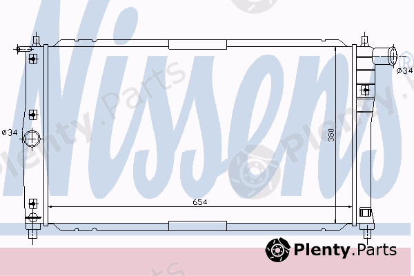  NISSENS part 61661 Radiator, engine cooling