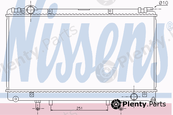 NISSENS part 645951 Radiator, engine cooling