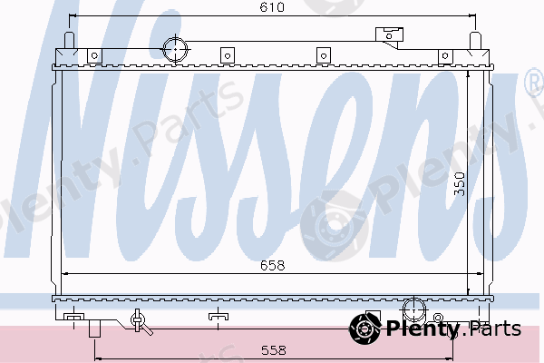  NISSENS part 68114 Radiator, engine cooling