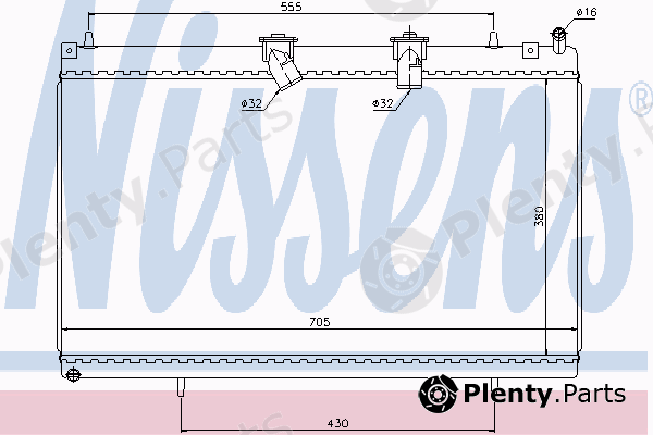  NISSENS part 636003 Radiator, engine cooling