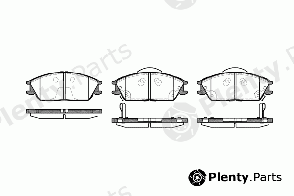 ROADHOUSE part 2224.22 (222422) Brake Pad Set, disc brake
