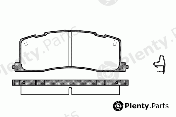 ROADHOUSE part 2367.00 (236700) Brake Pad Set, disc brake