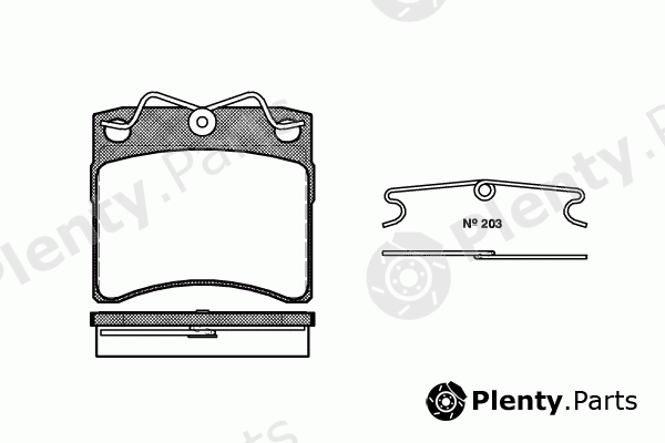  ROADHOUSE part 2385.00 (238500) Brake Pad Set, disc brake