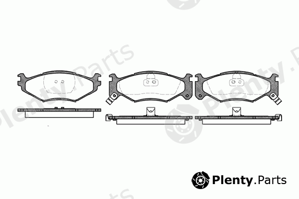  ROADHOUSE part 2483.02 (248302) Brake Pad Set, disc brake