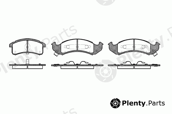  ROADHOUSE part 2569.00 (256900) Brake Pad Set, disc brake