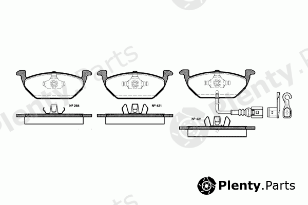  ROADHOUSE part 2633.31 (263331) Brake Pad Set, disc brake