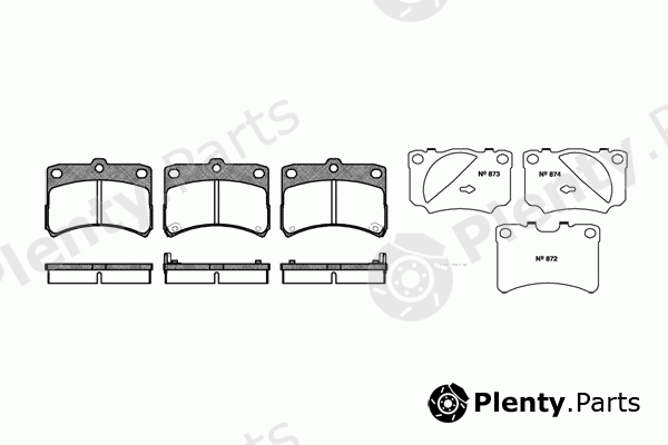  ROADHOUSE part 2723.02 (272302) Brake Pad Set, disc brake