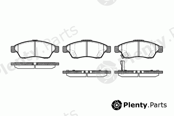 ROADHOUSE part 2875.01 (287501) Brake Pad Set, disc brake
