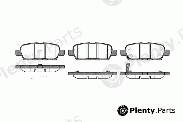  ROADHOUSE part 2876.01 (287601) Brake Pad Set, disc brake
