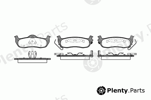  ROADHOUSE part 21106.02 (2110602) Brake Pad Set, disc brake