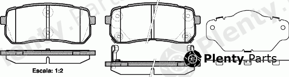  ROADHOUSE part 21288.02 (2128802) Brake Pad Set, disc brake