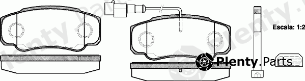  REMSA part 0961.02 (096102) Brake Pad Set, disc brake