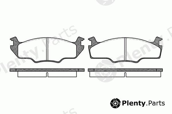 REMSA part 0121.00 (012100) Brake Pad Set, disc brake