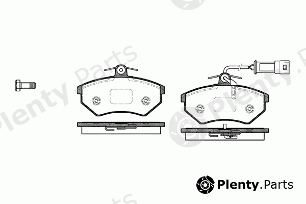  REMSA part 0134.52 (013452) Brake Pad Set, disc brake