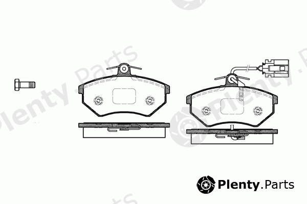  REMSA part 0134.62 (013462) Brake Pad Set, disc brake
