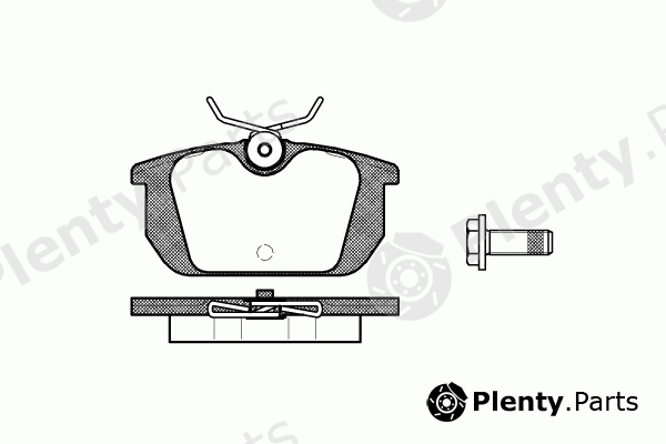  REMSA part 0231.00 (023100) Brake Pad Set, disc brake