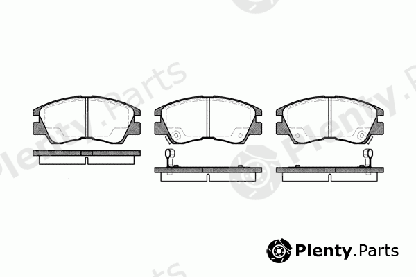  REMSA part 0275.02 (027502) Brake Pad Set, disc brake