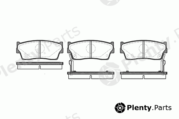  REMSA part 0289.02 (028902) Brake Pad Set, disc brake