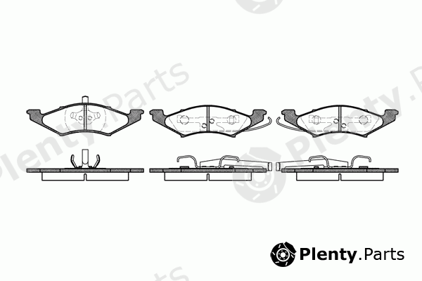  REMSA part 0299.10 (029910) Brake Pad Set, disc brake