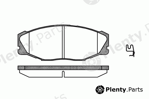  REMSA part 0443.04 (044304) Brake Pad Set, disc brake