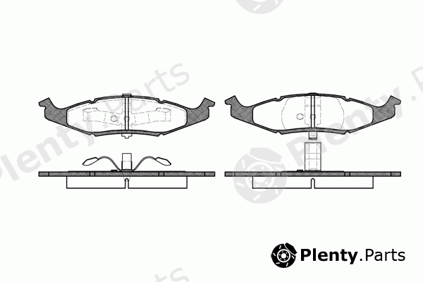 REMSA part 0477.00 (047700) Brake Pad Set, disc brake