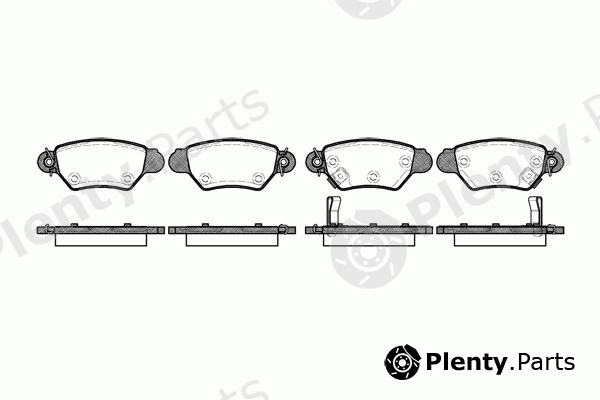  REMSA part 0685.02 (068502) Brake Pad Set, disc brake