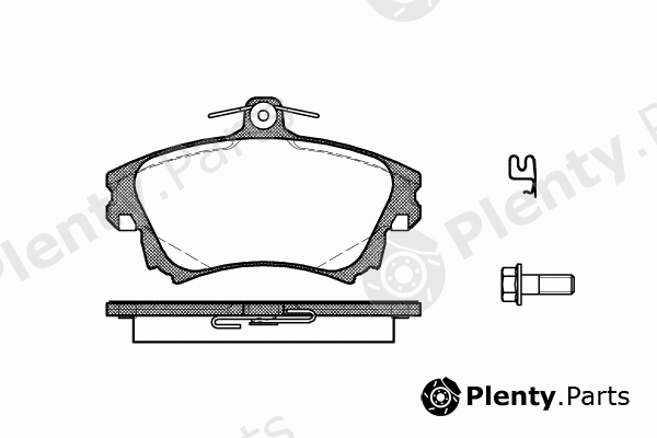  REMSA part 0708.02 (070802) Brake Pad Set, disc brake