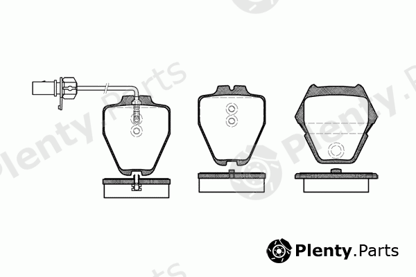  REMSA part 0752.22 (075222) Brake Pad Set, disc brake