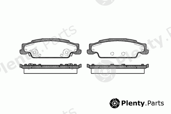  REMSA part 0952.02 (095202) Brake Pad Set, disc brake
