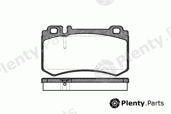  REMSA part 0993.00 (099300) Brake Pad Set, disc brake