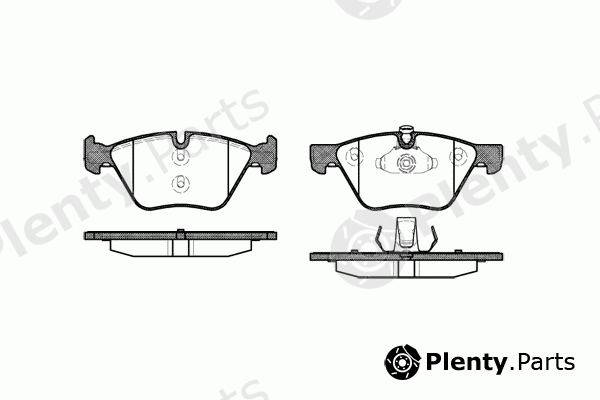  REMSA part 1052.00 (105200) Brake Pad Set, disc brake