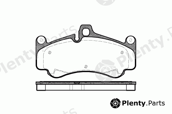  REMSA part 1066.00 (106600) Brake Pad Set, disc brake