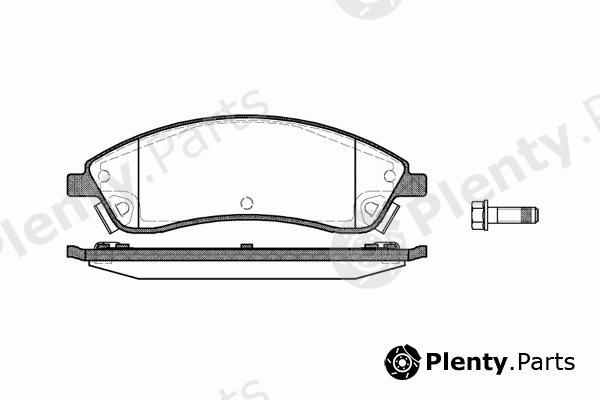  REMSA part 1086.08 (108608) Brake Pad Set, disc brake