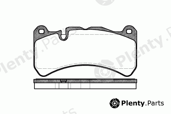  REMSA part 1192.00 (119200) Brake Pad Set, disc brake