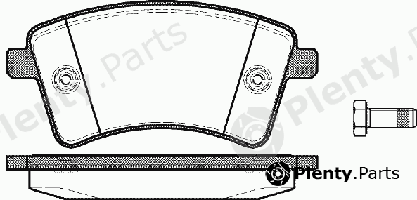  REMSA part 1351.00 (135100) Brake Pad Set, disc brake