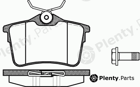  REMSA part 1382.00 (138200) Brake Pad Set, disc brake