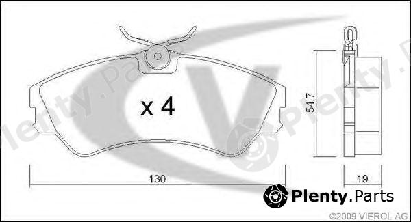  VAICO part V10-8126 (V108126) Brake Pad Set, disc brake