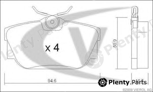  VAICO part V10-8148 (V108148) Brake Pad Set, disc brake