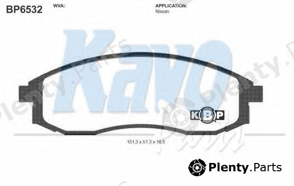  KAVO PARTS part BP-6532 (BP6532) Brake Pad Set, disc brake